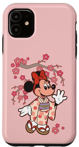 Disney Minnie Mouse in Kimono Cherry Blossoms Spring Sakura Case for iPhone 11