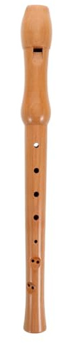 ARTSEWPLY Wooden 8-Hole Alto Recorder Flute Instrument for, Beech Wood Material, Beginner Musical for Music Practice and Early Education