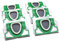 FSProdukte 12 Microvlies Staubsaugerbeutel, 5 lagig, Allergiker geeignet, Premuim Qualität passend für Vorwerk Kobold VK200 VK 200 FP200 FP 200 und RB7 RB 7 Servicestation