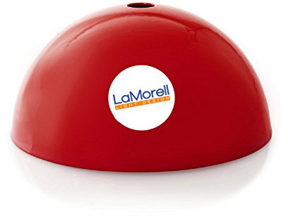Baldachin lackiert Rot + 1 Zugentlastung + 1 Überwurfmutter + 1 Spannplatte. Made in Italy