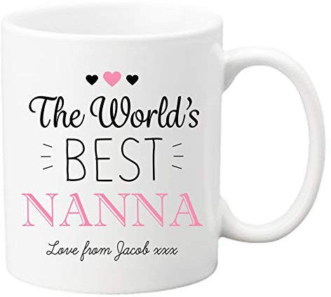 Drifting Ducks Personalised Sentimental Keepsake World’s Best Nanna Ceramic Mug Cup Mothers Day Birthday Gift from Grandchild