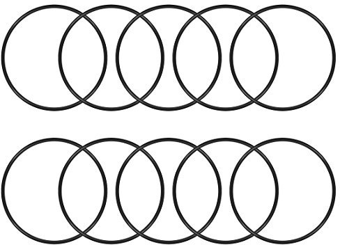 sourcing map 10 Stück Dichtung O Ringe 60mm AD 56mm ID 2mm Breite Nitrilkautschuk Metrische Dichtungsringe Gummi Unterlegscheiben für Wasserhahn Druckleitungen Öl Säure Beständig Schlauch