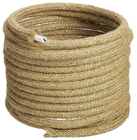 GreenSun Cable Trenzado Vintage - 2 Hilos Cable Electrico 5M Cable Lampara Techo 2x0.75mm² Cable Cuerda