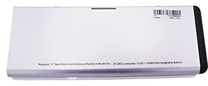 CYDZ® 10.8V 45Wh Laptop akku A1280 A1278 für Apple MacBook 13 A1278 (Late 2008) für Apple MacBook 13 Zoll Aluminium-Unibody MB466CH/A MB466D/A MB466J/A MB466LLA MB466LL/A MB466X/A MB467*/A MB467CH/A