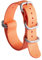 BINLUN Uhrenarmband Nylon Dickes G10 Premium Ballistic Ersatz Armband Mehrfarbige Bänder für Herren Damen mit Heavy Duty 5 Ringe(24mm, Orange Band Silber Schnalle)