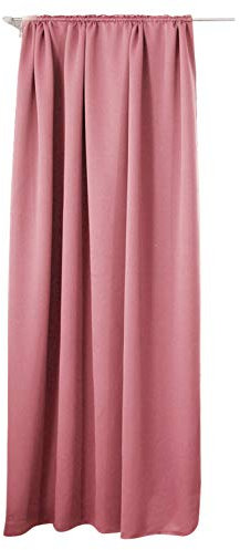 Laneetal Verdunkelungsgardine mit Kräuselband 1 Stück Vorhang Blickdicht Verdunklungsvorhang in Rosa 135x245 cm Thermovorhang für Schlafzimmer Gardine Lichtundurchlässig