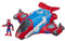 Playskool Heroes Marvel Super Hero Adventures – Jet QG Spider-Man et figurine 12,5cm - Jouet Spider-Man