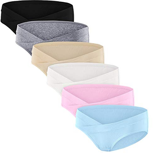 HBselect 6 pcs Culotte Maternité de Grossesse Femmes Enceintes de sous-vêtements Femme Culottes Berceau de Maternité Grossesse