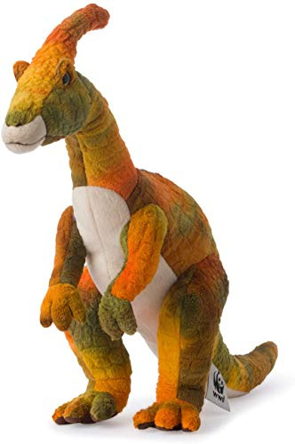 WWF Plüsch 15200010 WWF00737, WWF Parasaurolophus (43cm), realistisch, Super weiches, lebensecht gestaltetes Plüschtier zum Knuddeln und Liebhaben, Handwäsche möglich