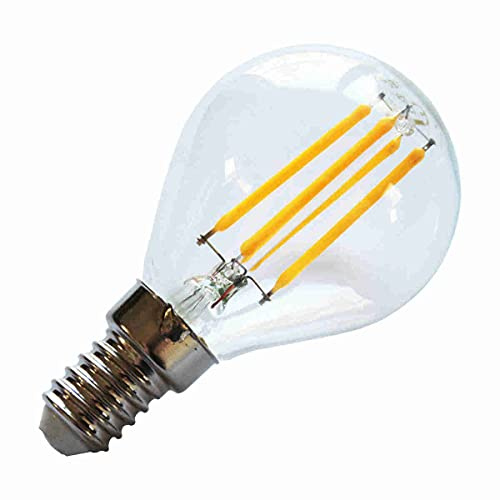 Heitronic G45 E14 4,5 Watt 420 Lumen 830 3000 Kelvin LED Tropfenlampe Filament