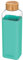 Quokka 7377641 Bottiglia Vetro Quadrato con Custodia in Silicone Teal 700 ml, Nero, Único
