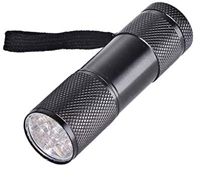 Buwei 9W UV Resin Curing Lamp Light 9 LED 395nm UV Blacklight Flashlights Jewelry Tool