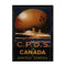 Nacnic Vintage Canada Poster für die Dekoration von Innenräumen mit Vintage-Bildern und antiker Werbung, Retro-Design, A3, mit Rahmen
