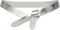Caspar GU327 Damen Leder Taillengürtel, Gürtelgröße:95 [für Körperumfang 91-95 cm], Farbe:silber