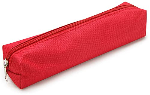 WAYTEX Trousse textile rectangulaire petit format 21 x 4 x 4 cm couleurs Rouge