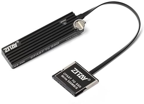 ZITAY CFAST 2.0 to SSD M.2 SATA Converter Adapter 1TB for Canon C200 C300