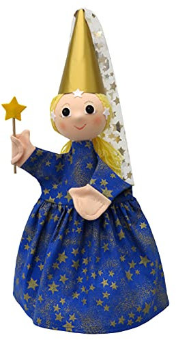 Handpuppe Märchenfigur Fee Prinzessin 39 cm, Ideal für Puppentheatre und Rollenspiele, für Kinder Baby Jungen Mädchen