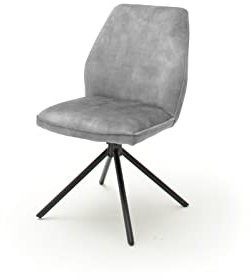 möbelando Esszimmerstuhl Sitzmöbel Stuhl Polsterstuhl Küchenstuhl Ottawa III (2-er Set) Grau