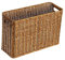Baoblaze Rattan-ähnlicher Zeitschriftenkorb Multifunktionaler Organizer-Korb-Aufbewahrung für das Aufenthaltsraum, Dunkelbraun