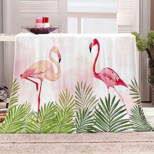 YHDNP Kuscheldecke Flauschig 150x200cm Flamingo Wohndecken Decke Picknicku Ltraweich Und Warm Sofadecke Kuscheldecken 3D-Druck Flanell Fleecedecke Für Erwachsene Und Kinder