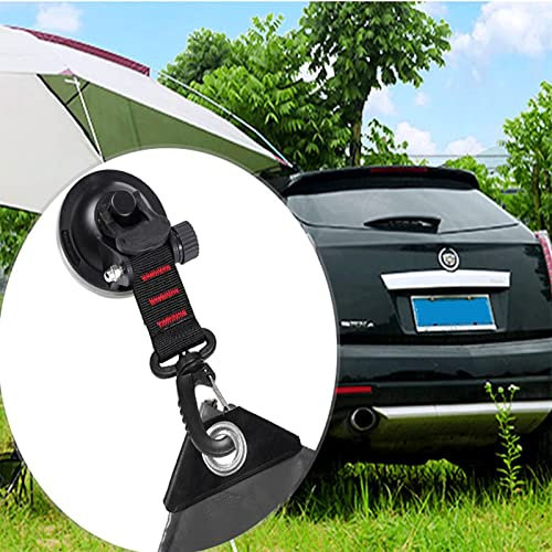 WOERD Ventosas Furgoneta Camper, Ganchos Ventosa Coche Can Bear 10kg Reutilizables Sin Taladrar Ventosas Furgoneta Camper con Tuerca(Size:4 Packs)