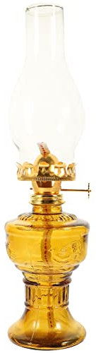 Beavorty Petroleumlampe Dekoration Kerosin Petroleum Campinglaterne Schreibtischaufsatz Retro-petroleumlampe Dekorative Öllaterne Dekorative Petroleumlaterne Mini Glas Kristall Licht