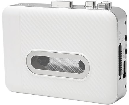 Lettore di Cassette, Lettore di Cassette Portatile Cattura Musica Audio Mp3 Tramite USB, Lettore di Cassette con Auricolare, Convertitore da Cassetta a Mp3 Compatibile