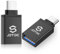 JSL JDTDC USB to USB-C Adapter 2 Pack, USB-A Female to USB-C Male Converter, High-Speed Data Transfer and Charging Adapter for iPhone 16/15 MacBook, iPad Pro, Samsung, OTG Compatible,Thunderbolt 4/3