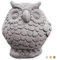 Gufo Porta Fortuna Statua Giardino In Polvere Di Marmo Gufetto Portafortuna Civetta Altezza 17 - Base 10x12 Cm - Peso 3,5 Kg
