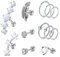 AceFun 12 Stück Silber Knorpel Ohrstecker Chirurgenstahl Helix Piercing Labret Flache Kugel Zurück Daith Ohrringe für Damen Herren