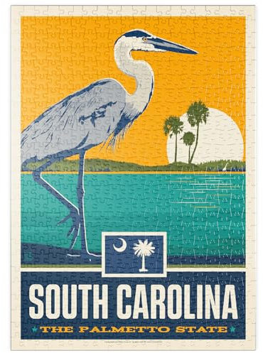MyPuzzle South Carolina: The Palmetto State - Premium 500 Teile Puzzle - MyPuzzle Sonderkollektion von Anderson Design Group