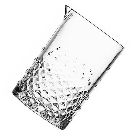 Zerodeko Crystal Cocktail Mixing Glass for Stirring Drinks Thick Glass Bar Mixing Pitcher for Serving Cocktails at Home Parties