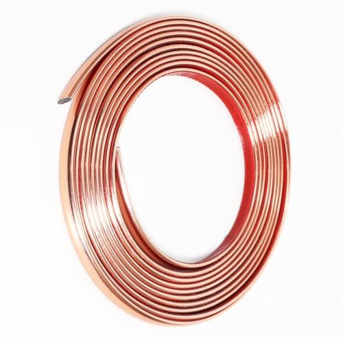 GKKBUFF Bande autocollante 3D pour bords muraux - Ruban décoratif pour plafond, coin, miroir, meubles, armoire, maison et voiture - Or rose - 0,8 cm x 5 m