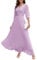 Wedtrend Kleid für Hochzeitsgäste Ballkleid Lang Kleid Hochzeitsgast Damen Abendkleid Sommer Abendkleider Elegant für Hochzeit WT0317 Lavender XS