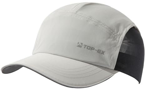 TOP-EX XL/XXL Baseball Cap Herren Damen mit Atmungsaktivem Mesh Running Caps Sonnenschutz Sommer Kappe Sonnenhut Basecap Sports Golf Cap hellgrau XL/XXL