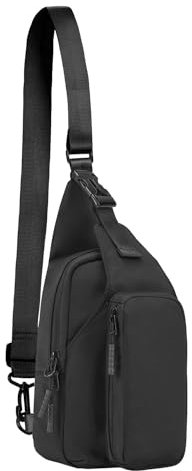 BALEAF Waterproof Sling Bag Crossbody Backpack Adjustable Strap Shoulder Chest Daypack Casual Traveling Hiking Daily Black