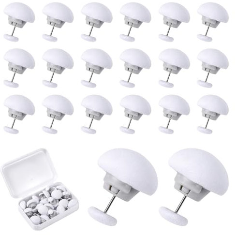 20pcs Duvet Pin Duvet Clips, Double Sided Mushroom Comforter Snaps Holder, One Key to Open Duvet Corner Cover Clips, Anti-Slip Button Fasteners for Curtains Cushions Quilts Hold Bedding Accessories