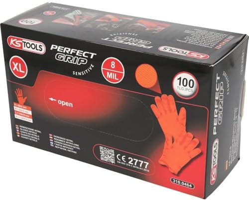 KS Tools 310.0464 Handschuhe Nitril, XL, 100er Pack