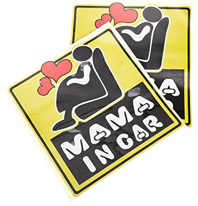 TINEASUR 2 Fogli adesivo per auto Gadget per auto segni del bambino adesivi personalizzati auto adesivo auto adesivo per carrozzeria decalcomanie in auto per auto pvc