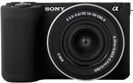 MUZIRI KINOKOO Custodia Morbida in Silicone per Sony ZVE10 II/ZV-E10 II Fotocamera, Custodia Protettiva per Alpha ZV-E10 II/ZVE10 II - Antiscivolo e Antigraffio Migliorata Grip per Fotocamera - Nero
