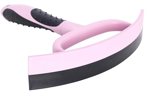 Imperial Riding Schweißmesser IRH Grippy, ergonomisches halbrundes Schweißmesser mit integriertem Griffpinsel, komfortabler Abzieher für effiziente Pferdepflege, Fairy-Tale-Rose
