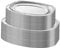 MEIDIV 30 Pack Foil Platters for Party Food, Aluminium Foil Trays Serving Platter for Parties, Oval Silver Trays Plates for Food Serving, Buffet (14inch, 17in)