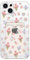 ZCDAYE Floral Clear Case for iPhone 14 with Card Holder, Elegant Cute Flower Woman Phone Case, Soft TPU Shockproof Protective Phone Cover for iPhone 14 (6.1 inches), Tulips