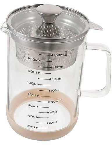 SOIMISS Filtro Per Latte Di Soia In Borosilicato Filtro Per Latte Di Soia Filtro Per Latte Di Soia Brocca Con Filtro Contenitore Per Succhi Con Filtro Filtro Per Tè Filtro Per