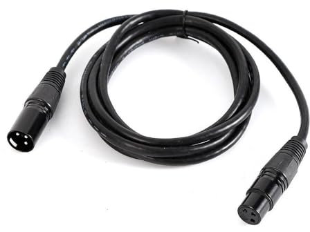 CHIMHOON 10 Stücke 2m 3-Poliges XLR-DMX-Kabel, With Male to Female Connector, Kabel Signalkabel, für Bühnenlicht Bewegliches Licht Par Licht Lichtscheinwerfer