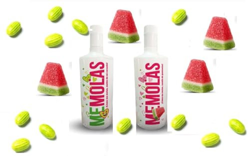 PACK AHORRO 2 UNIDADES LICOR CHICLE MELON y SANDIA sabor joven, refrescante y rompedor,17%, botella 70 cl