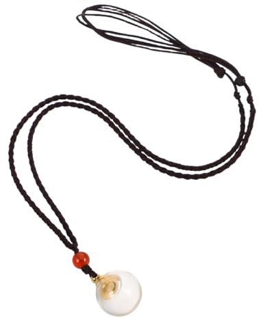 SAFIGLE Hollow Glasball Anhänger Halskette Mit Öffnungsfunktion Für Babyhaare Erinnerungsschmuck Unisex Leicht Transparent Schmuckanhänger Für Paare Und Alltag