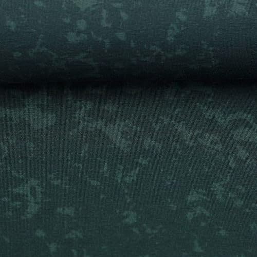 Stoff French Terry Panel & 2 verschiedene Allover-Designs FOX DEVILS WILD by Thorsten Berger - petrol - Ökotex (Allover, petrol)