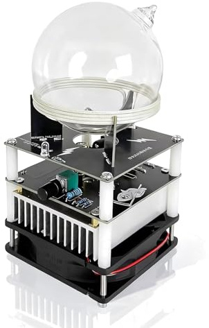 DOJBK Toroid-Schaltung Plasma-Ringantrieb Plasmakugel, DIY-Plasma-Set, 8,9 cm Kugel, Leuchtkugel-Set, Für Wissenschaftliche Experimente, Partydekoration, Warnsignal Im Außenbereich