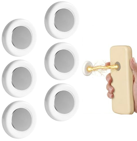 HAVIRI 6 Pack Magnetic Remote Control Holder Wall Mount, Strong Magnet TV Remote Holder Self Adhesive No Drilling Mount Wall Storage for Appliance TV Remote
